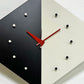 ヴィトラ Vitra カイトクロック Kite Clock 壁掛け時計 ウォールクロック ブラック × ホワイト ジョージネルソン ミッドセンチュリー 箱付き ●