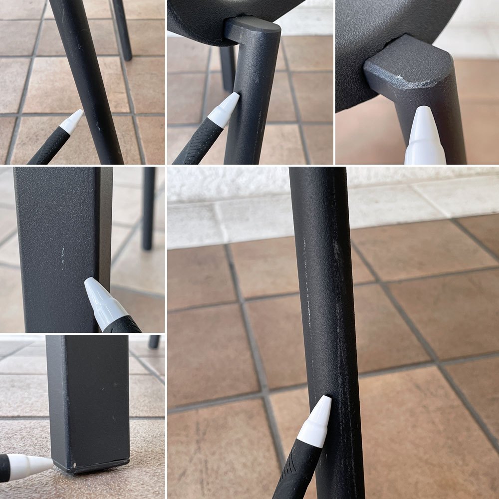 ヴィトラ vitra. ゼロスリー .03 ダイニングチェア スタッキングチェア マールテン・ヴァン・セーヴェレン Maarten Van Severen ブラック C ◇