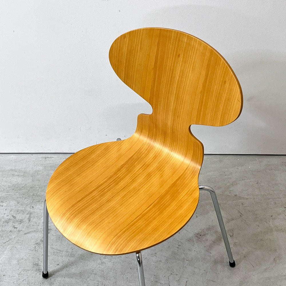 フリッツハンセン Fritz Hansen 3101 アリンコチェア アントチェア 4本脚 ナチュラルビーチ ラッカー仕上げ フェルトグライズ アルネ・ヤコブセン C ●