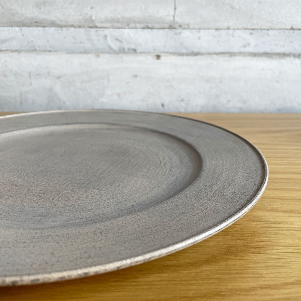 富井貴志 Takashi Tomii 白漆 リム皿 27cm ホオノキ 木製プレート 木工 現代作家 定価￥16,500- ♪