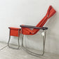 ニーチェア エックス NY chair X フォールディングチェア オットマン付 レンガ×ダークブラウン 折り畳みチェア 新居猛 藤栄 MoMA ●