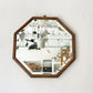 三越ブルージュ Brugge 八角形 ウォールミラー Octagon Wall Mirror英国カントリースタイル ナラ無垢材 楢 オーク材 壁掛け鏡  ★
