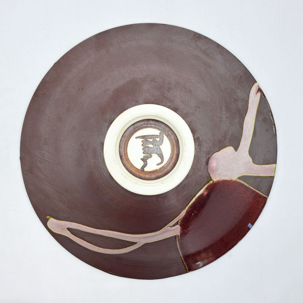 Orcas Island Pottery デコレーションボウル 陶器 アート Φ24.5cm Matthew Patton アメリカ ●
