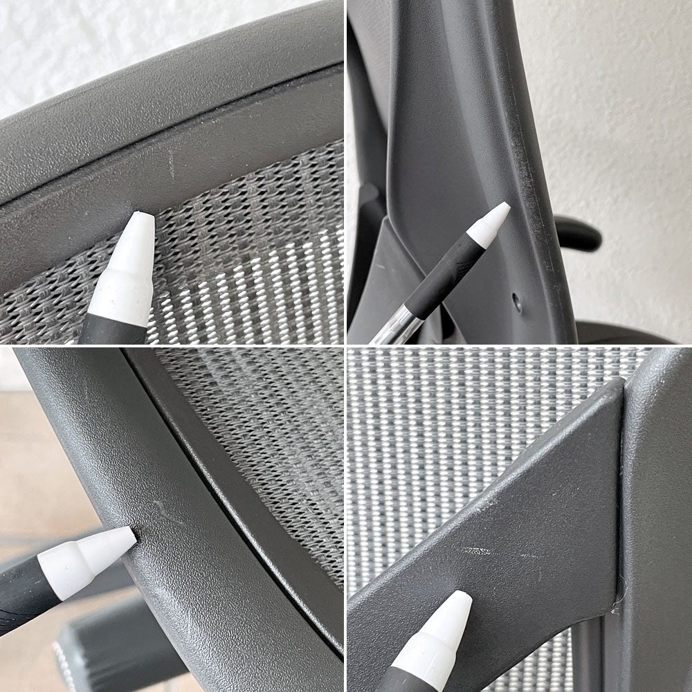 ハーマンミラー Herman Miller アーロンチェア リマスタード フル装備 Bサイズ グラファイトベース ポスチャーフィットSL 定価264,000円 ◇