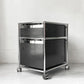 USMハラー USM Haller モジュラーファニチャー ロールボーイ デスクワゴン 2ドロワー グラファイトブラック キャスター トレイ付き 定価￥212,456- ★