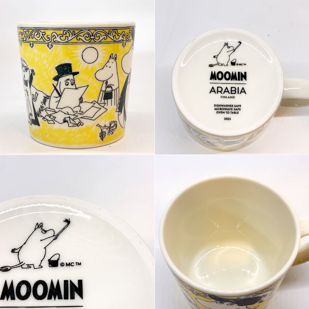 アラビア ARABIA ムーミン MOOMIN オペラ マグカップ スコープ別注 25周年記念品 トーベ・ヤンソン 北欧食器 定価￥5.500- ★