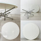 カッシーナイクスシー Cassina ixc. 713 Table ローテーブル センターテーブル クリア×ホワイトガラス ラウンド Φ89cm テオドール・ワッデル Theodore Waddell 廃番 ガラス交換品 ●