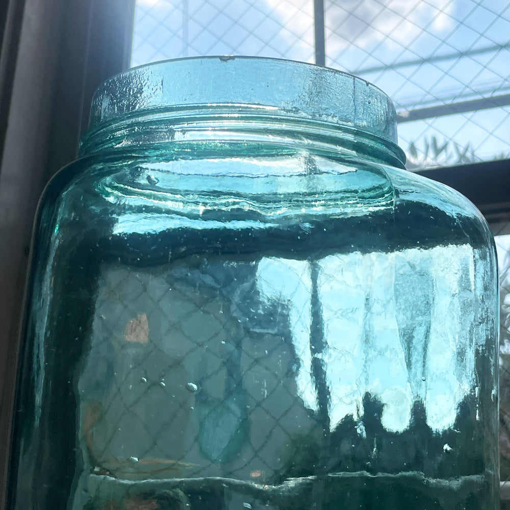 ジャパンビンテージ Japan Vintage 海苔瓶 キャニスター 昭和レトロ 花瓶 オブジェ 店舗什器 ●