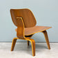 ハーマンミラー Herman Miller プライウッドラウンジチェア LCW ウッドレッグ ウォールナット C&R イームズ ミッドセンチュリー 2007年製 ◎