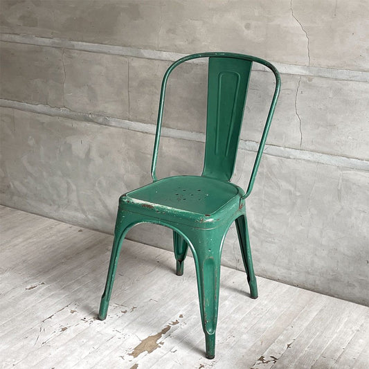トリックス TOLIX ビンテージ エーチェア A-chair ダイニングチェア スタッキングチェア グリーン グザビエ・ポシャール Xavier Pauchard フランス 50's 希少 B　♪