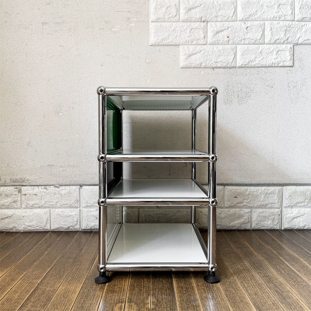 ユーエスエムハラー USM Haller モジュラーファニチャー ハラーシステム キャビネット オープンシェルフ 1列3段 H44.5cm マルチカラー スイス 参考価格￥132,341- ◎