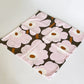 マリメッコ Marimekko ピエニウニッコ Pieni Unikko クッションカバー ブラウン ピンク マイヤ・イソラ 廃番カラー 50×50cm 北欧 ■