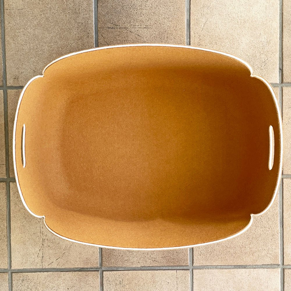 ムート MUUTO レストアバスケット RESTORE BASKET レギュラー バーントオレンジ フェルト地 ミカ トルバネン 専用袋付き デンマーク B ◇