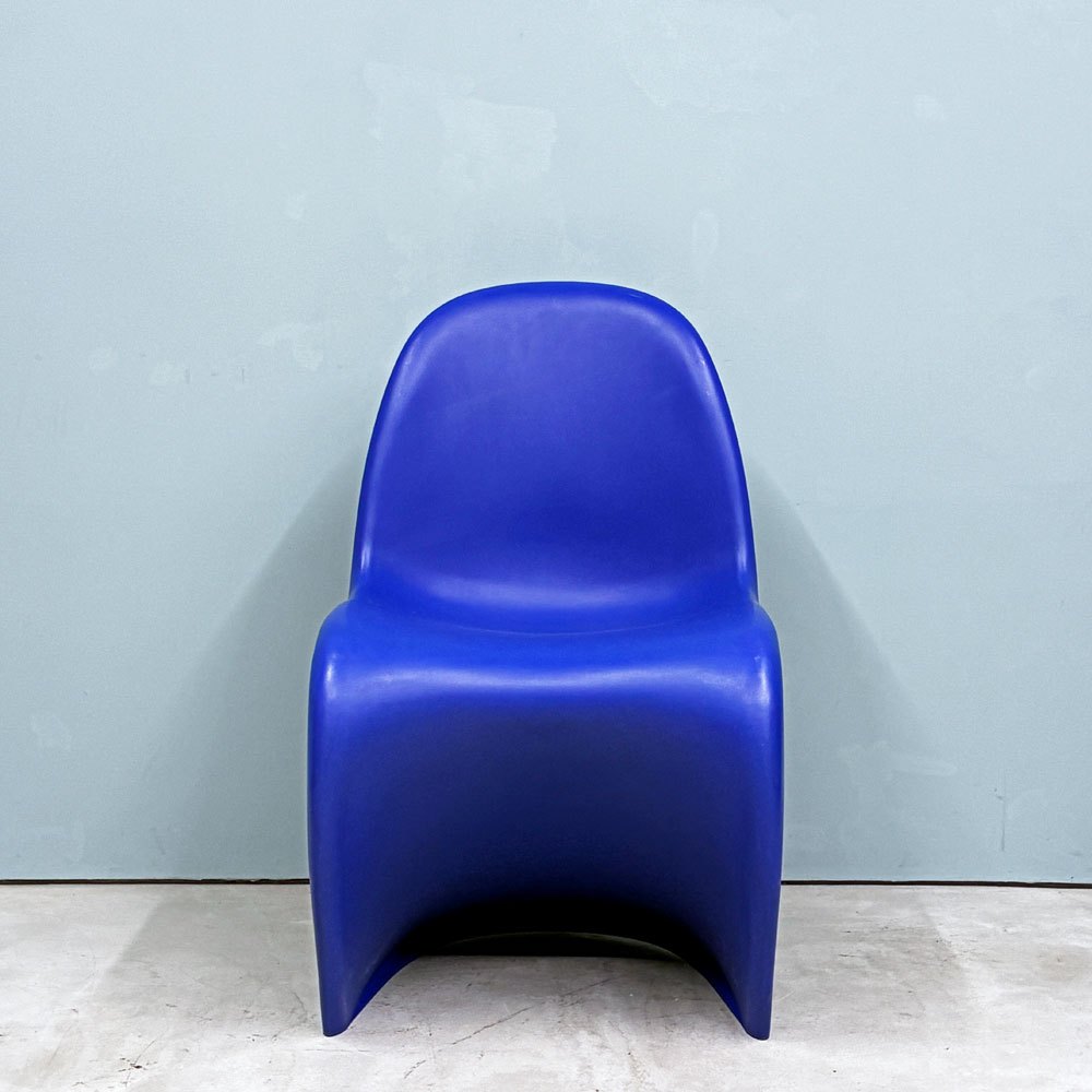 ヴィトラ vitra パントンチェア ダイニングチェア スタッキングチェア ブルー ヴェルナー・パントン Panton ミッドセンチュリー スペースエイジ B ◎
