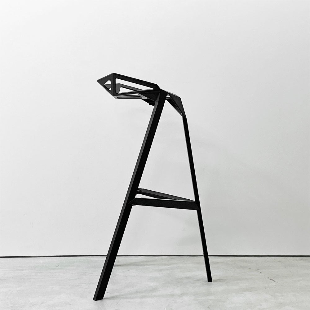 マジス MAGIS スツールワン STOOL_ONE カウンターチェア スタッキングチェア ブラック コンスタンチン・グルチッチ イタリア B ●