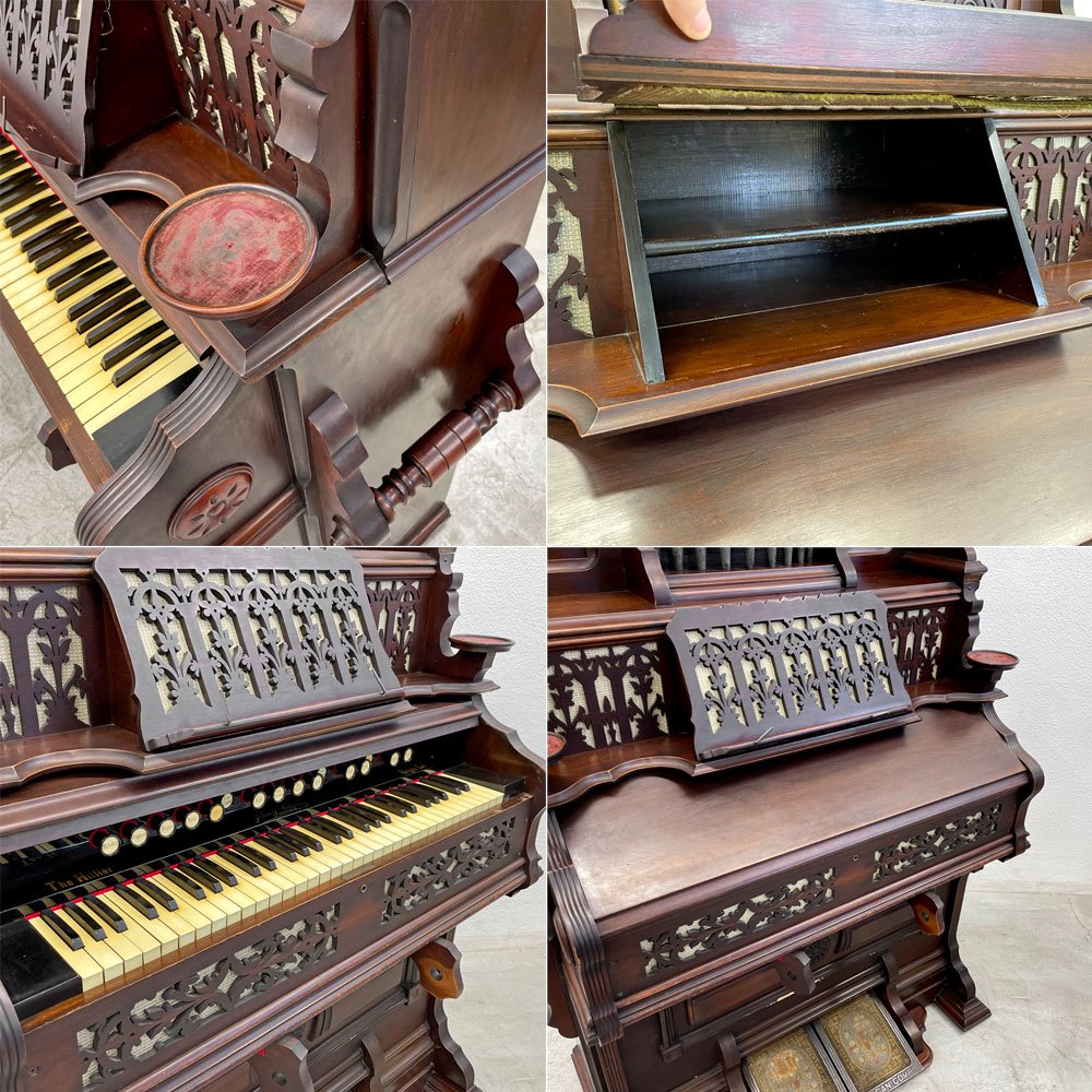 ヒリアー オルガン The Hillier Organ Co. ハーモニウム リードオルガン 16ストップ 61鍵盤 英国 アンティーク UK【引取限定】 〓