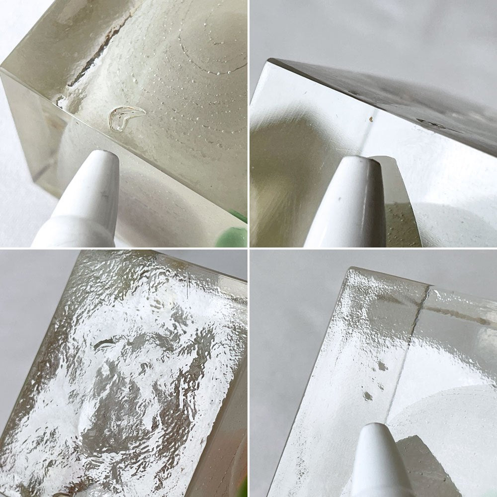 イッタラ iittala ミニキューブ Cube WHITE & GREEN オイバ・トイッカ ビンテージ 希少 ◇