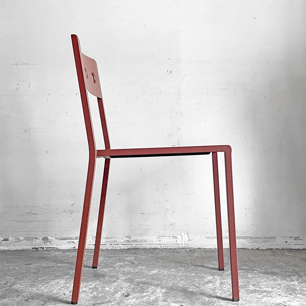 ヘイ HAY バルコニーチェア BALCONY CHAIR 屋外用 ダイニングチェア アームレス スタッキング スチール アイアンレッド 北欧デンマーク 定価￥44,000- A ■