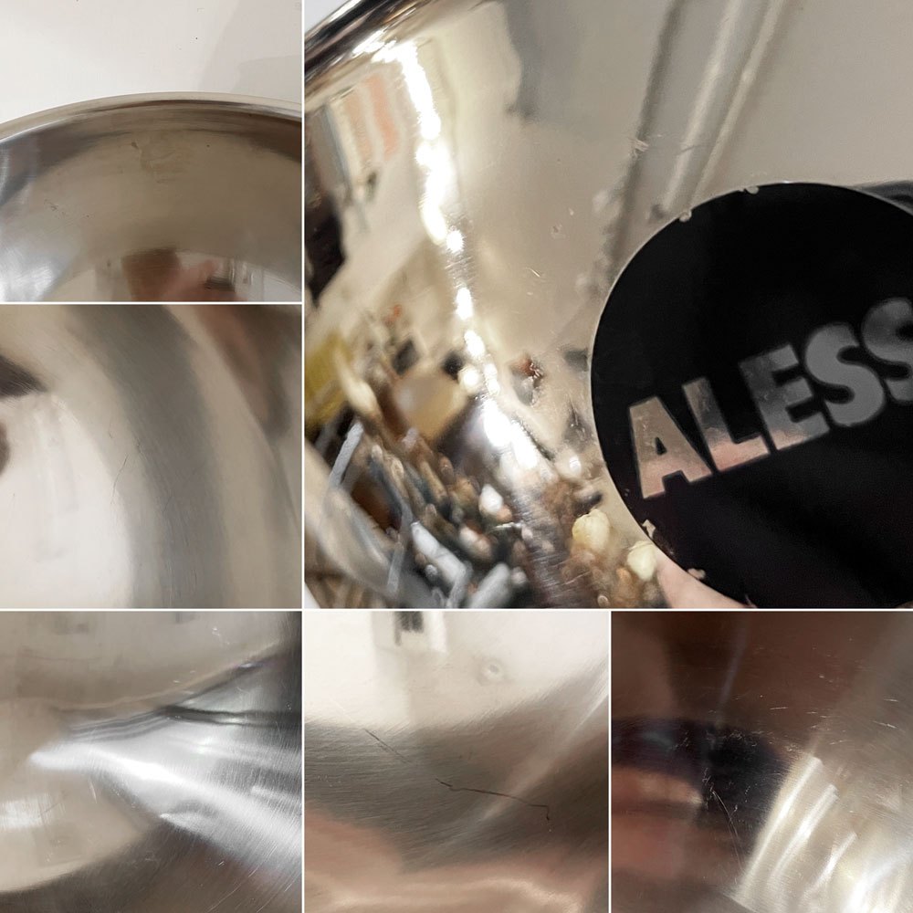 アレッシィ ALESSI ハンドル付ボウル チューリン W31.5cm ステンレス製 アルフラアレッシィ イタリア 廃番 ◎