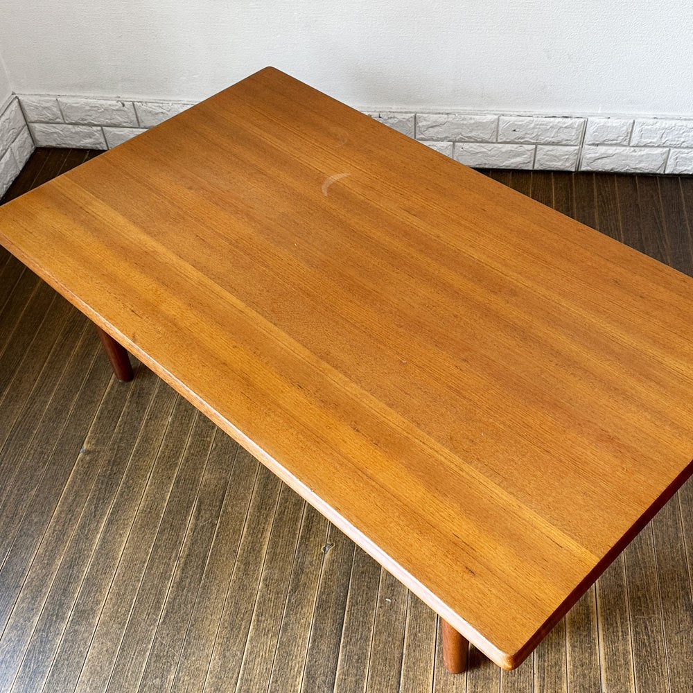 フカザワウッドワーキング FUKAZAWA WOOD WORKING ライムライト LIME-LIGHT ローテーブル チーク材 W121cm ジャパンビンテージ ◎