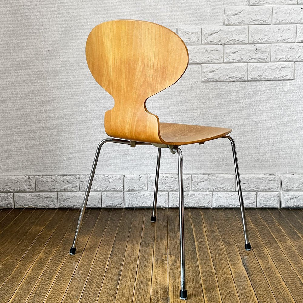 フリッツハンセン Fritz Hansen 3101 アリンコチェア アントチェア 4本脚 ナチュラルビーチ ラッカー仕上げ フェルトグライズ アルネ・ヤコブセン A ◎