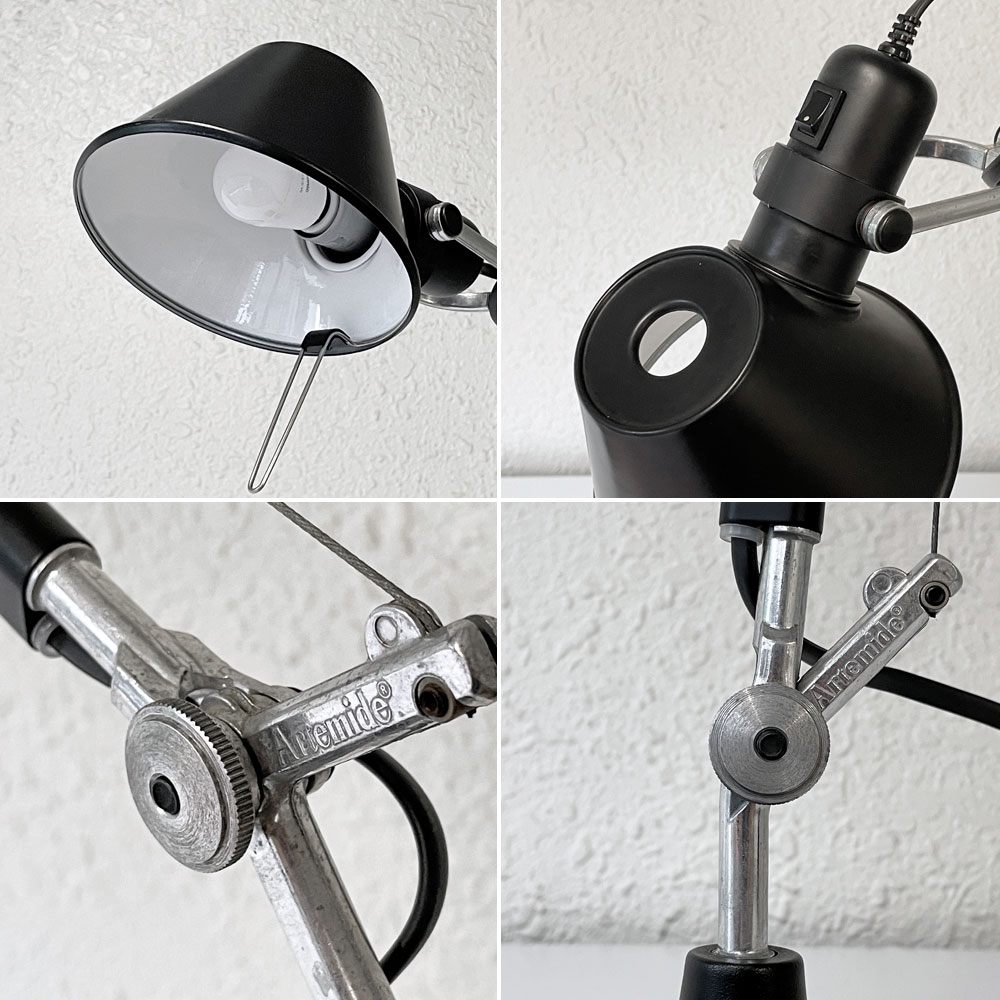 アルテミデ Artemide トロメオ TOLOMEO タボロ TAVOLO デスクライト テーブルランプ ブラック ミケーレ・デ・ルッキ Michele De Lucchi ◇