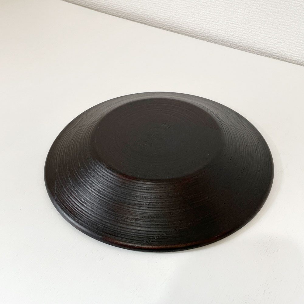 赤木明登 Akito Akagi パスタ皿 黒 nurimono 約21cm 漆器 輪島塗 現代作家 A ◎