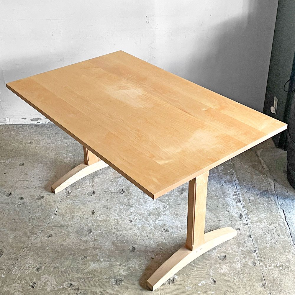 北の住まい設計社 KITANOSUMAISEKKEISHA シェーカー Shaker ダイニングテーブル イタヤカエデ材 ナチュラル W130 ■
