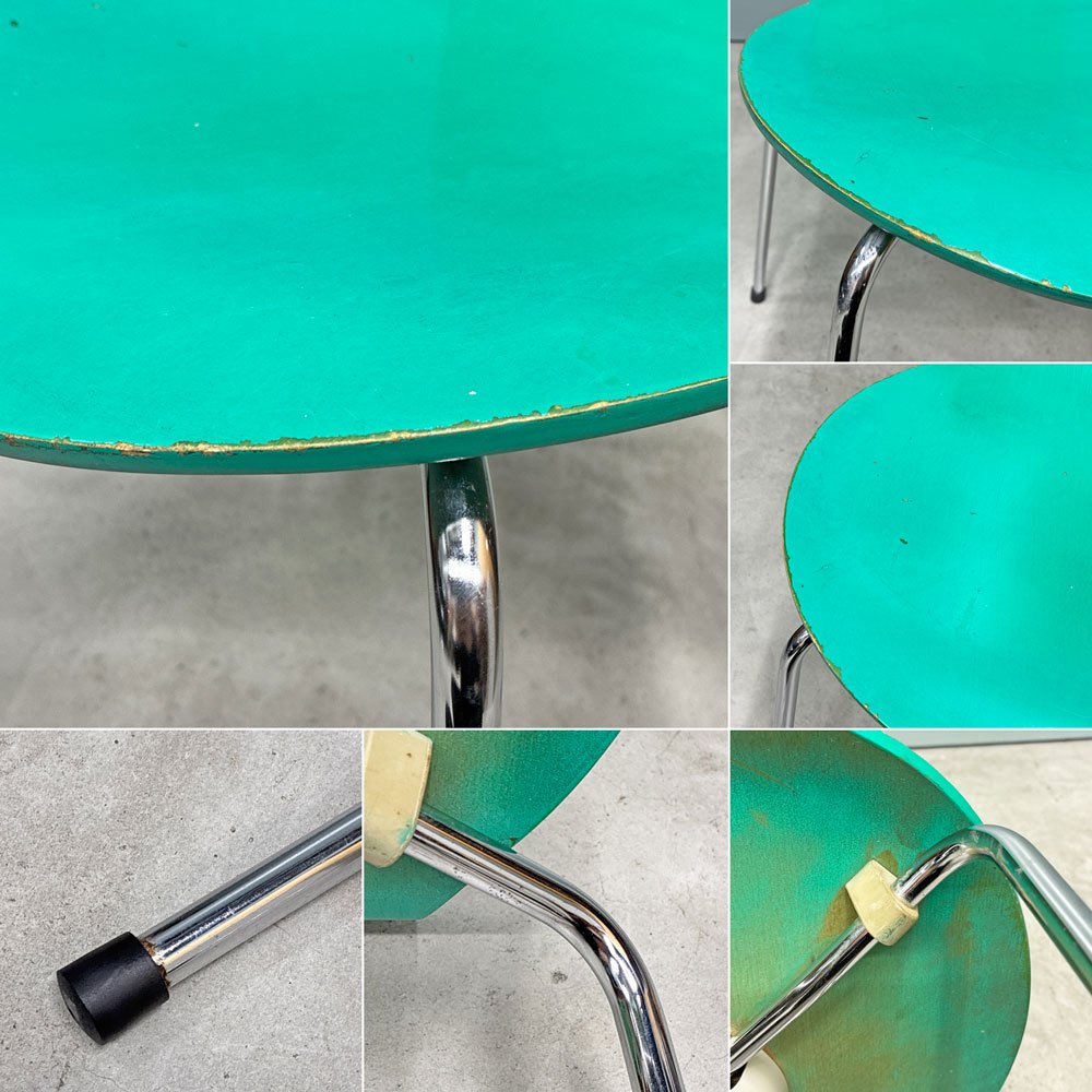 フリッツハンセン Fritz Hansen アントチェア アリンコチェア 4本脚 3101 ラッカー グリーン系 アルネ・ヤコブセン 北欧家具 ◎