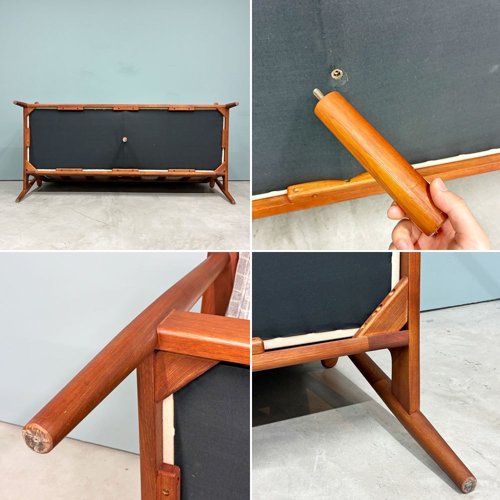 アクタス ACTUS エイチダブリューエフ H.W.F 2人掛け 2P ソファ マホガニー材 オイル塗装 W170cm 北欧スタイル 参考価格¥260,700- ◎