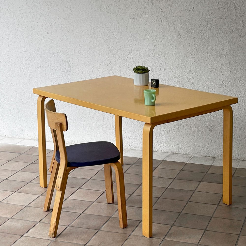 アルテック artek ダイニングテーブル 81B ナチュラルラッカー W120×D75cm アルヴァ・アアルト 北欧家具 フィンランド ◇