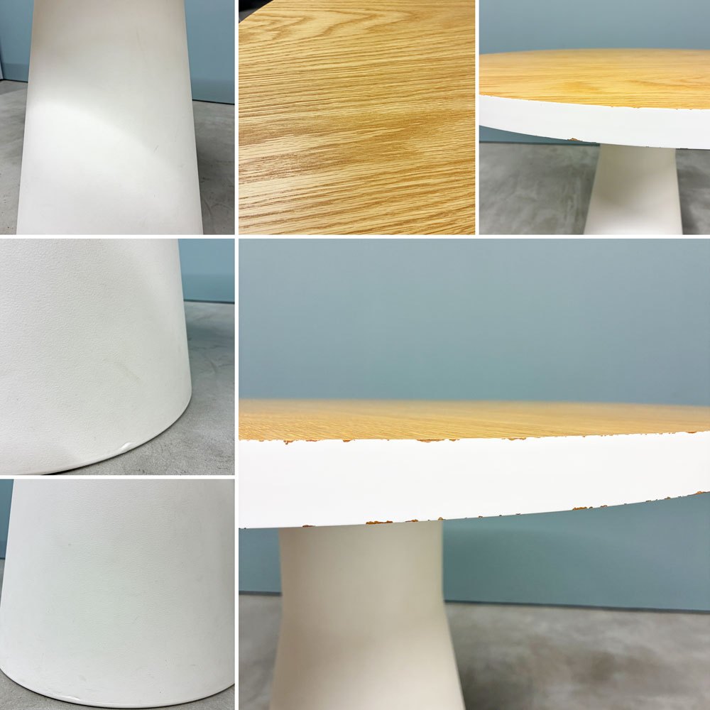 アンドリューワールド Andreu World リバーステーブル REVERSE カフェテーブル BM4520 オーク材天板 ラウンド Φ90cm 参考定価￥222,200- ◎