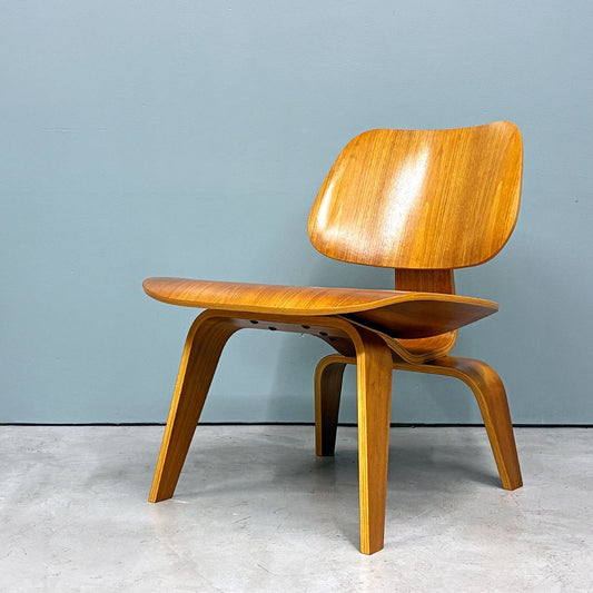 ハーマンミラー Herman Miller プライウッドラウンジチェア LCW ウッドレッグ ウォールナット C&R イームズ ミッドセンチュリー 2007年製 ◎