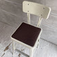 ダルトン DULTON スタンダードバーチェア Standard bar chair ハイチェア アイボリー スチール×ファブリック USビンテージスタイル 座面張替え済 参考定価¥28,600- A ♪
