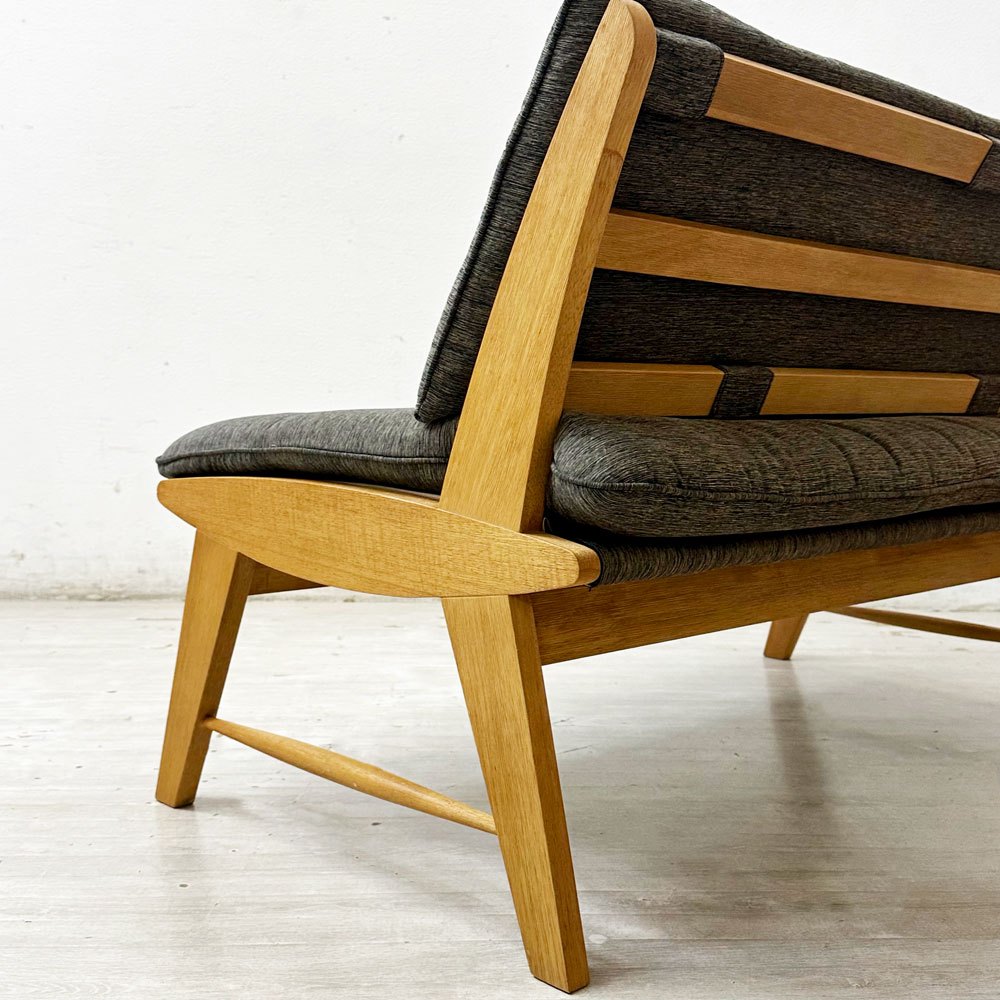 ミキモク MIKIMOKU 雅 リベラル ダイニングベンチ ベンチソファ グレー系ファブリック ナチュラルデザイン ●