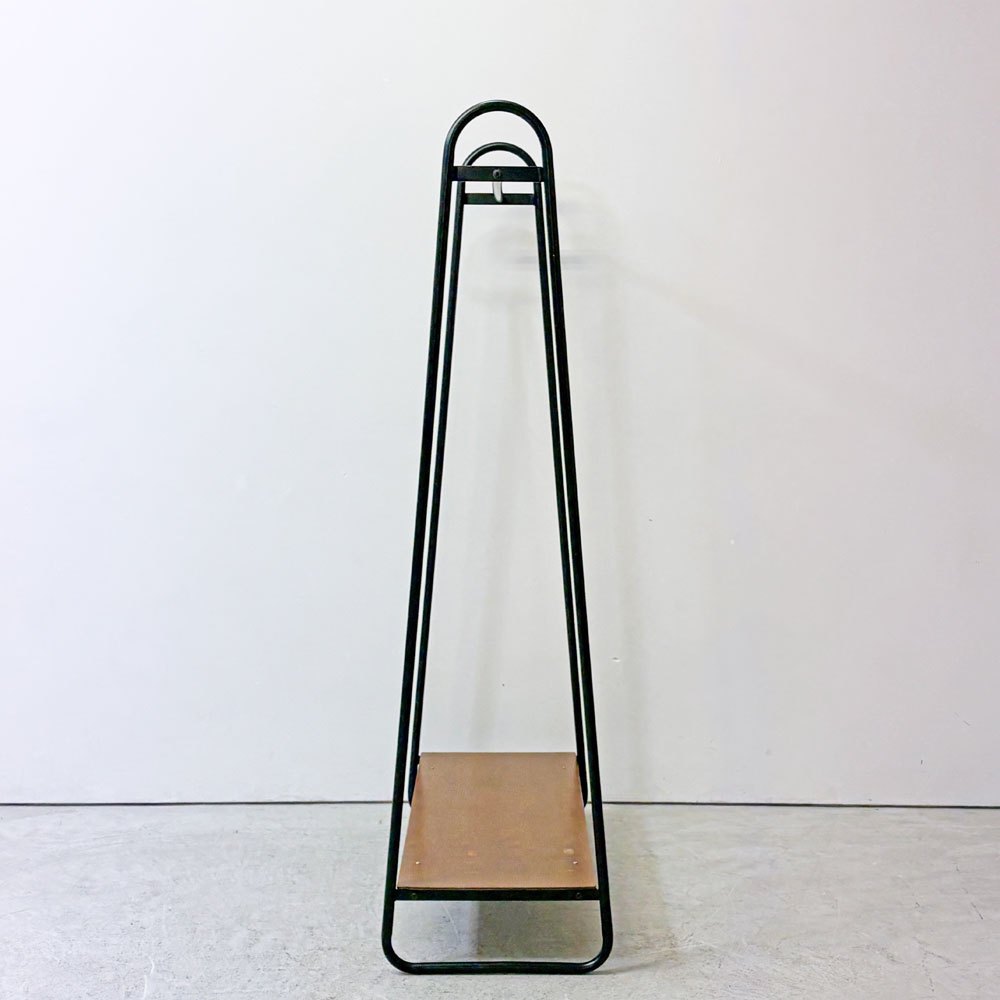 イデー IDEE ポールハンガースタンド PAUL HANGER STAND アントンブラウン Anton brown ハンガーラック W90cm シェルフ付 ●