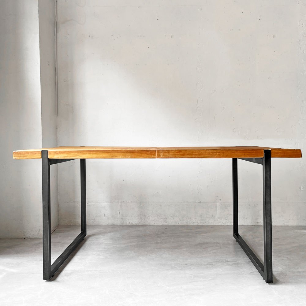 ディーボディ d-Bodhi セレベス CELEBES ダイニングテーブル チーク古材 W160cm インダストリアルデザイン 廃番 参考価格￥162,800- ★