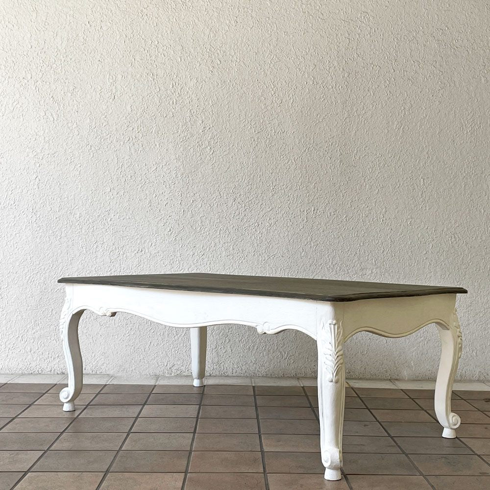 ブランディボワール BLANC D'IVOIRE ジョアンナ JOANNA ローテーブル Wcm アンティーク調 フレンチスタイル シャビーシック 定価124,200円 ◇