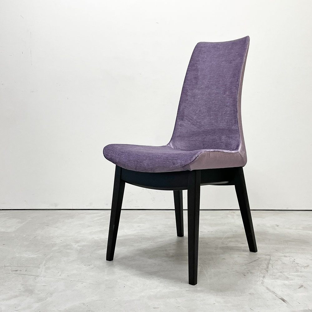 カワジュン KAWAJUN ドリディナチェア DORIDINA CHAIR ファブリック パープル モールドウレタン シンプルデザイン C ●