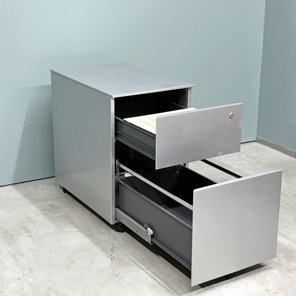 カッシーナ Cassina ixc. AFドロワー AF DRAWER デスクキャビネット ワゴン 鍵付属 キャスターロック機能付き イタリア B ◎