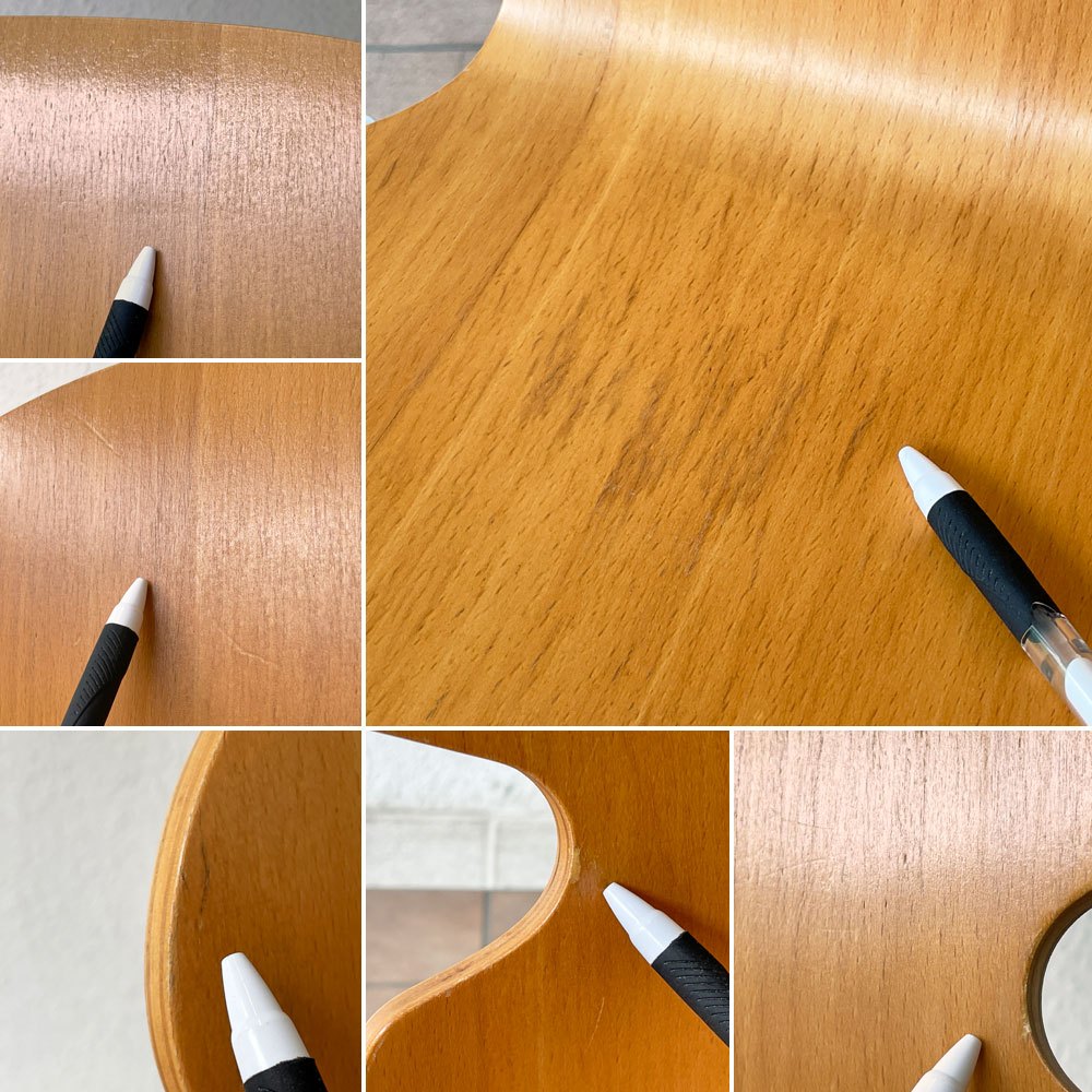 フリッツハンセン Fritz Hansen アントチェア 4本脚 ナチュラルビーチ ラッカー アルネ・ヤコブセン 北欧家具 A ◇