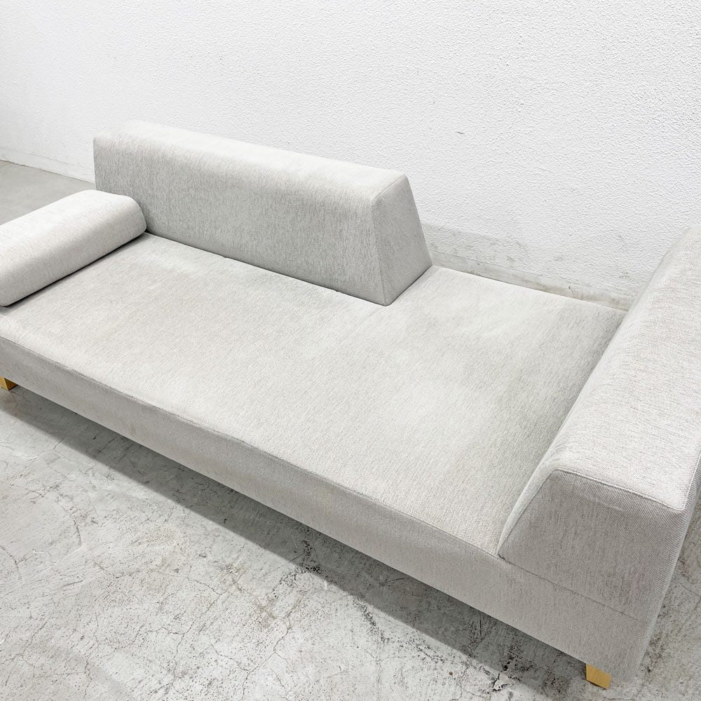 フランネルソファ FLANNEL SOFA ピヴォ PIVO ONE ARM SOFA 片アームソファ ファブリック オットマンセット ナチュラルモダン 〓