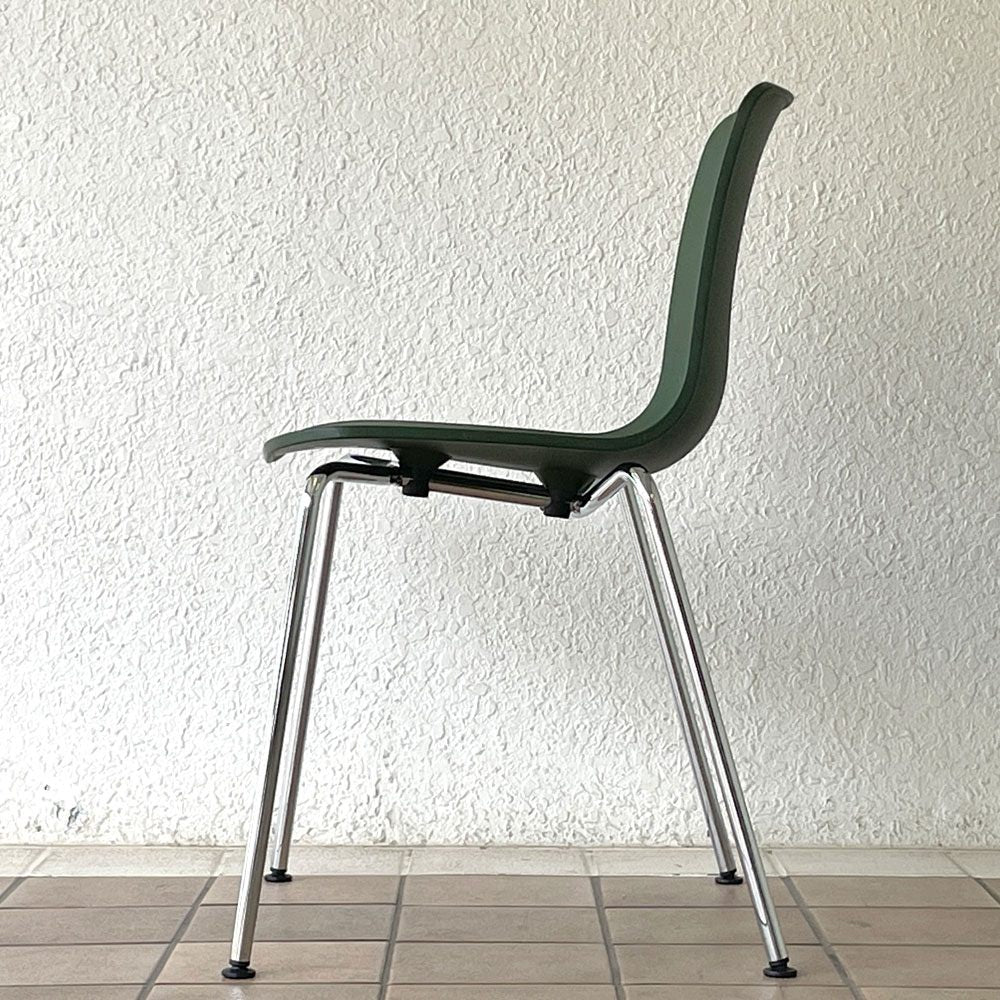 ヴィトラ vitra ハルチューブ HAL Tube サイドチェア ダイニングチェア スタッカブル グリーン ジャスパー・モリソン C ◇