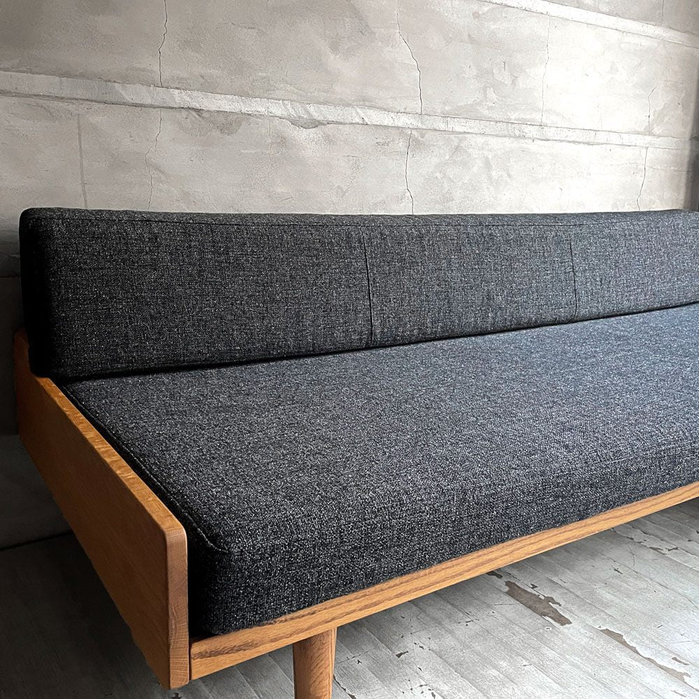 モモナチュラル Momo natural デイソファ DAY SOFA 3Pソファ 3人掛け オーク無垢材フレーム グレー系 カバーリング 北欧スタイル 参考定価154,000円～ ♪