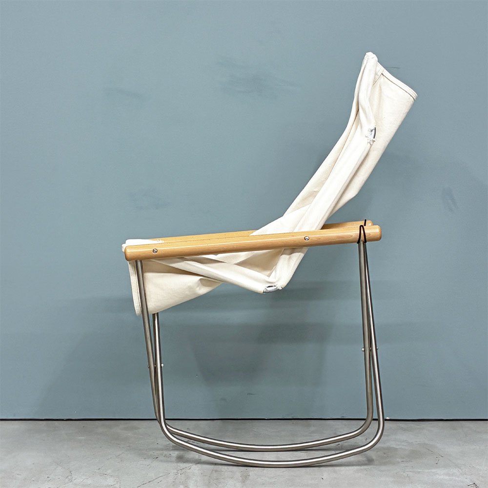 藤栄 FUJIEI ニーチェア エックス Ny chair X rocking フォールディングチェア ロッキング ナチュラル 新居猛 MoMA ◎