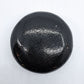 壷田和宏・亜矢 黒釉 オブジェ Φ13.5x7cm 現代作家 ●