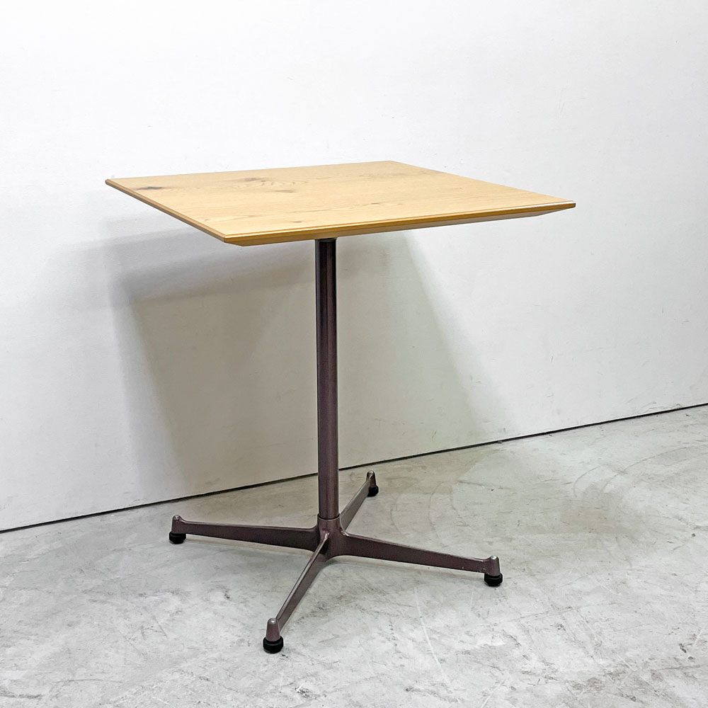 コッコレ coccole スクエアテーブル SQUARE TABLE カフェテーブル オーク材 ｗ60cm インダストリアルデザイン 定価￥51,700- ●