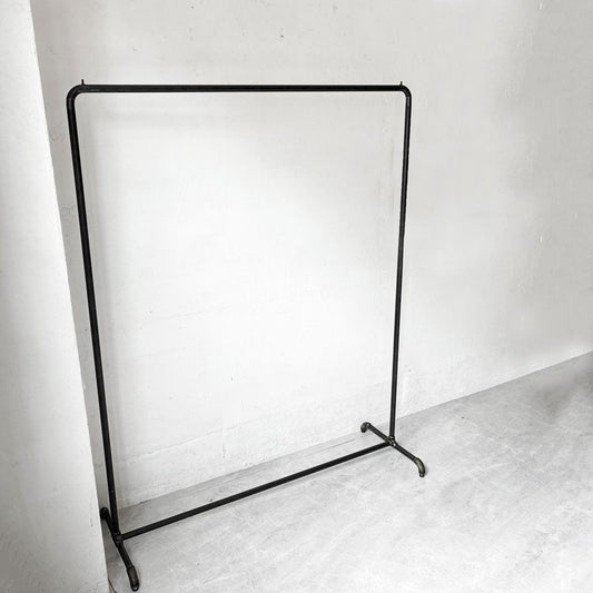ダブルスタンダード W STANDARD ハンガーラック Hanger Rack HR-06 パイプハンガー アイアン 古材 棚板付き W120cm インダストリアル 店舗什器 定価￥27.280- ★