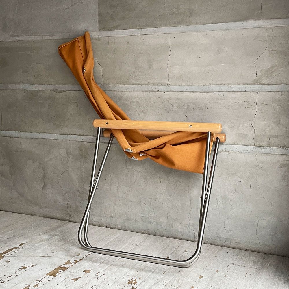藤栄 FUJIEI ニーチェア エックス Ny chair X rocking フォールディングチェア ロッキング ナチュラル 新居猛 MoMA ♪