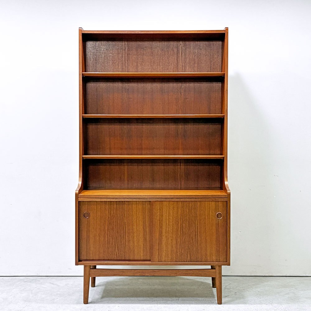 ボーンホルムス・モーベルファブリック Bornholms Mobelfabrik チーク材 ブックシェルフ #335-87 キャビネット デンマーク ヨハネス・ソース Johannes Sorth 1965年 ビンテージ ●